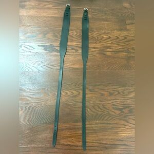 Black Leather Jodhpur Garter Straps (Equestrian)